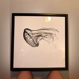 Jellyfish wall decor black and white from society 6 artist